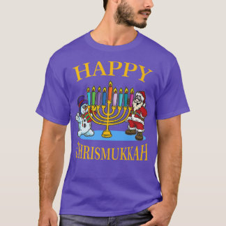 Happy Chrismukkah Hanukkah kerstviering T-shirt