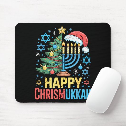Happy Chrismukkah Holiday Christmas And Hanukkah S Muismat (Met muis)