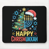 Happy Chrismukkah Holiday Christmas And Hanukkah S Muismat (Voorkant)
