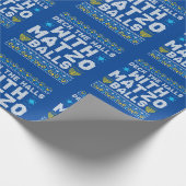 Happy Chrismukkah Jewish Christmas Hanukkah Cadeaupapier (Hoek)