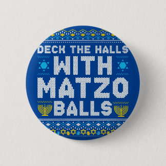 Happy Chrismukkah Jewish Christmas Hanukkah Ronde Button 5,7 Cm