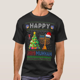 Happy Chrismukkah Jewish Holiday Kerstmis Hanukka T-shirt
