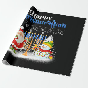 Happy Chrismukkah Jewish Kersthanukkah Cadeaupapier
