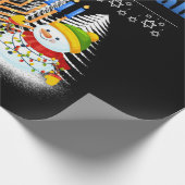 Happy Chrismukkah Jewish Kersthanukkah Cadeaupapier (Hoek)