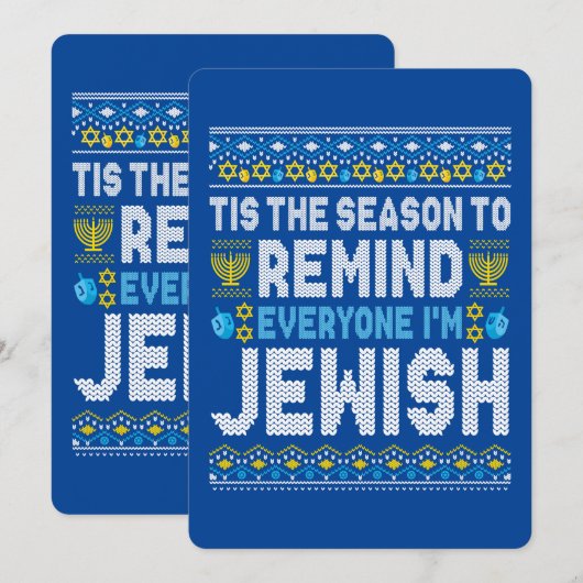 Happy Chrismukkah Jewish Kersthanukkah Feestdagenkaart (Voorkant / Achterkant)