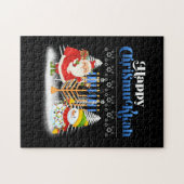 Happy Chrismukkah Jewish Kersthanukkah Legpuzzel (Horizontaal)