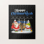 Happy Chrismukkah Jewish Kersthanukkah Legpuzzel<br><div class="desc">Kerstkerstjongens Kinder Mannen. Grappig Humor grafisch t-shirt voor degenen die geloven in Santa Claus,  love Deer,  Reindeer,  Elf,  Elves,  zingende liedjes,  feestversieringen,  boom,  pet,  sokken Dit kerstt-shirt met een grafisch cadeau is geweldig voor Kerstmis</div>