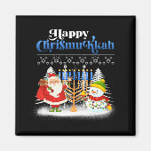 Happy Chrismukkah Jewish Kersthanukkah Magneet (Voorkant)
