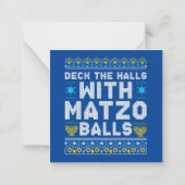 Happy Chrismukkah Jewish Kersthanukkah Notitiekaartje (Achterkant)