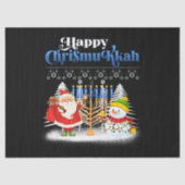 Happy Chrismukkah Jewish Kersthanukkah Tissuepapier (Voorkant)