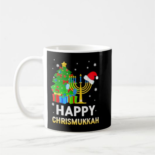 Happy Chrismukkah Jwish Kerstmis Hanukkah Holida Koffiemok (Links)