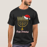 Happy Chrismukkah Jwish Kerstmis Hanukkah Holida T-shirt<br><div class="desc">Happy Chrismukkah Jewish Christmas Chanoeka Holiday Chanoeka T Shirt</div>