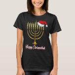 Happy Chrismukkah Jwish Kerstmis Hanukkah Holida T-shirt<br><div class="desc">Happy Chrismukkah Jewish Kersthanukkah Holiday Chanukah</div>