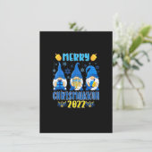 Happy Chrismukkah Kerstmis en Hanukkah Gnomes Kaart (Staand voorkant)