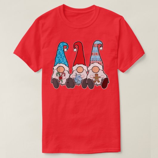 Happy Chrismukkah Kerstmis en Hanukkah Gnomes T- T-shirt (Design voorkant)