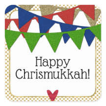 Happy Chrismukkah Kerstmis en Hanukkah
