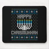 Happy Chrismukkah Menorah Ugly Sweater Christmas H Muismat (Voorkant)