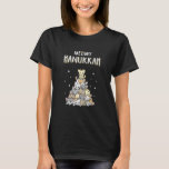 Happy Chrismukkah Meowy Hanukkah Festival  T-shirt<br><div class="desc">challah bij ya boy, lelijke hanukkah, joodse hanukkah, chanukah, chanukiah, menorah, dreidel, challabrood, latkes, joodse kerstmannen, joodse jongens, joodse mannen, joodse vrouwen, joodse dolf, lelijke trui, lelijk sweatshirt, matzo ball, dek de halls matzo naughah, hanukkah, hanhanukkah, hanukkah ty , lelijke kerst , hanukkah naughty nice jewish , merry christmukkah ,...</div>