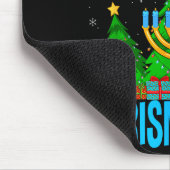 Happy Chrismukkah Santa Hat Christmas Hanukkah Sle Muismat (Hoek)
