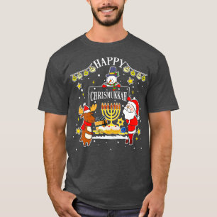 Happy Chrismukkah T-shirt Funny Chanoeka Kerstcade