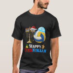 Happy Chrismukkah Volleybal Grappig T-shirt<br><div class="desc">Hanukkah kerstcadeau t shirten voor het hele gezin,  voor iedereen die van volleybal en sneeuwpoppen houdt.</div>