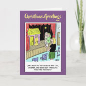 Happy Christm-leraar kerstfeest Feestdagen Kaart (Voorkant)