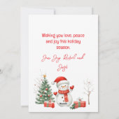 Happy Christmas 3 foto Feestdagenkaart (Achterkant)