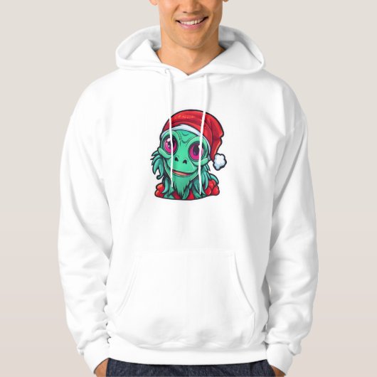 Happy Christmas Alien Hoodie (Voorkant)