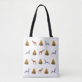 Happy Christmas All-Over-Print Canvas tas (Voorkant)