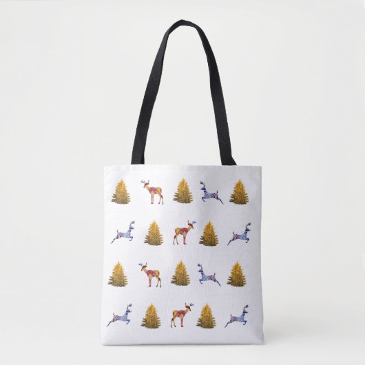 Happy Christmas All-Over-Print Canvas tas (Voorkant)