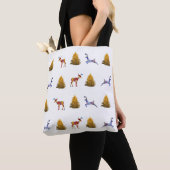 Happy Christmas All-Over-Print Canvas tas (Dichtbij)