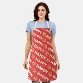 HAPPY Christmas Apron Schort (Gedragen)