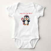 Happy Christmas Baby Body T-shirt (Voorkant)