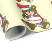 Happy Christmas-Beer Cadeaupapier (Rol Hoek)