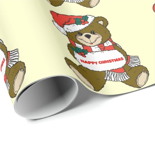 Happy Christmas-Beer Cadeaupapier (Rol Hoek)