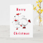 Happy Christmas Beer Kerst Kaart (Gele Bloem)