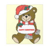 Happy Christmas-Beer Notitieblok (Voorkant)