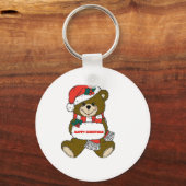 Happy Christmas-Beer Sleutelhanger (Voorkant)