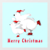 Happy Christmas Beer Window Cling Raamsticker (Vel)