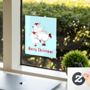 Happy Christmas Beer Window Cling Raamsticker