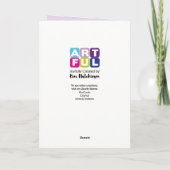 Happy Christmas Birthday Deer Kaart (Achterkant)