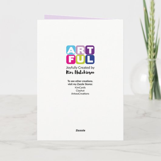 Happy Christmas Birthday Deer Kaart (Achterkant)