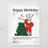 Happy Christmas Birthday Design Kaart (Voorkant)