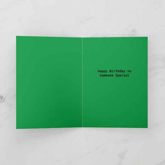 Happy Christmas Birthday Kaart (Binnen)