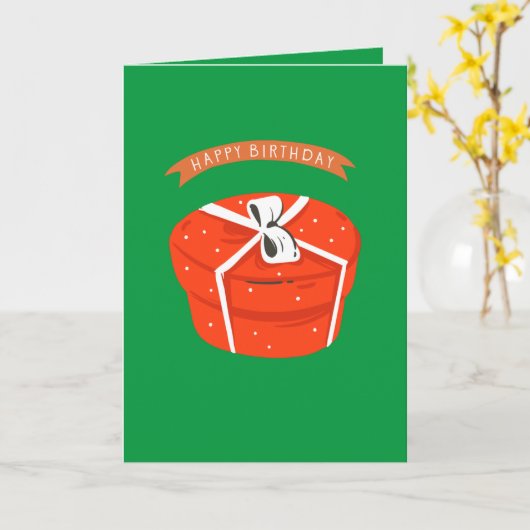 Happy Christmas Birthday Kaart (Gele Bloem)