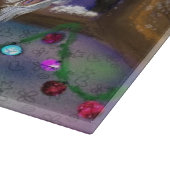 Happy Christmas Boerderij Party Funny Cutting Boar Snijplank (Hoek)