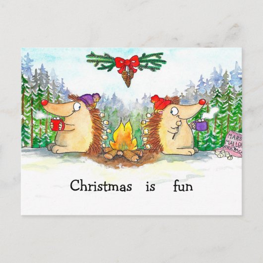 Happy Christmas briefkaart (Voorkant)