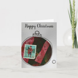 Happy Christmas Card - hand drawn ornament 2020-5 Bedankkaart