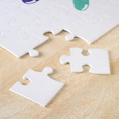 Happy Christmas cartoon logo Legpuzzel (Zijkant)