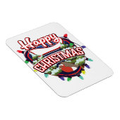 Happy Christmas cartoon logo Magneet (Rechterzijde)